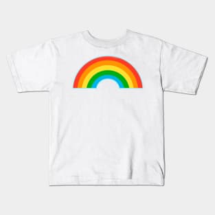 Just a 70s 80s style retro rainbow Kids T-Shirt